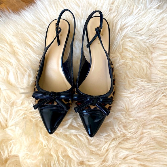Kate Spade Leopard Kitten Heels - Picture 1 of 2